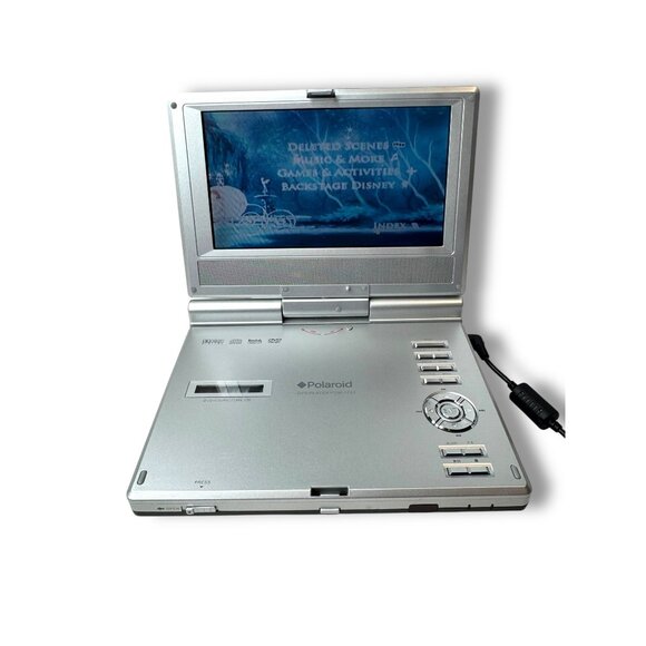 Polaroid 7" Portable DVD Player PDM-0723 Silver Working Original Box - Picture 4 of 16